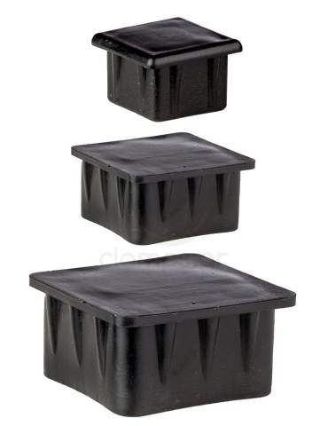 Square Plastic pipe caps