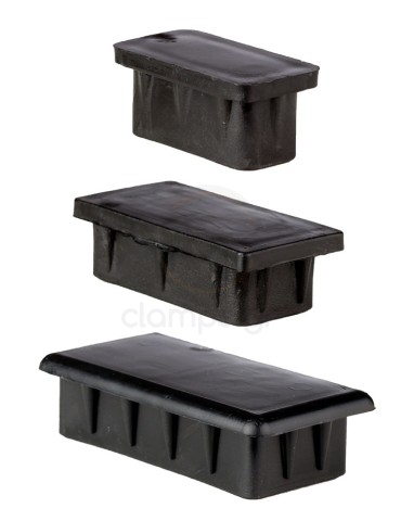 Parallelogram plastic pipe caps