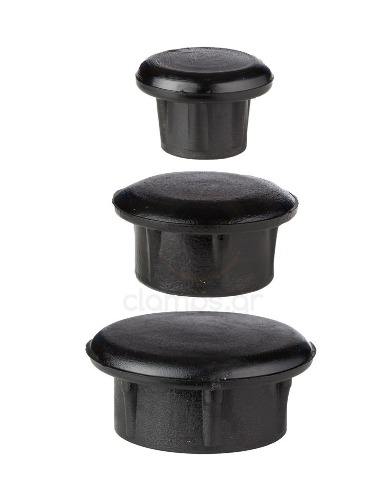 Internal rounded plastic pipe caps