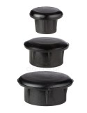 Internal rounded plastic pipe caps
