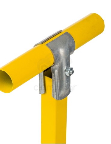 ''T'' Clamp (Vertical square pipe - Horizontal round pipe)