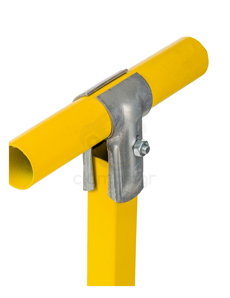 ''T'' Clamp (Vertical square pipe - Horizontal round pipe)