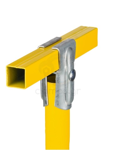 ''T'' Clamp (Vertical round pipe - Horizontal square pipe)