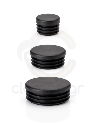 Internal rounded plastic pipe caps
