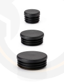 Internal rounded plastic pipe caps
