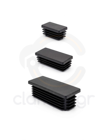 Parallelogram plastic pipe caps